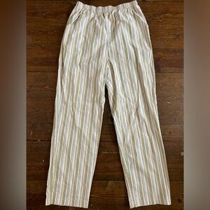 Blair Tan Striped Chinos